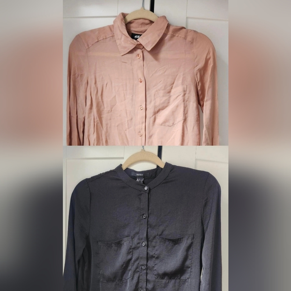 Bundle of 2 Shirt Dresses Tunic Length